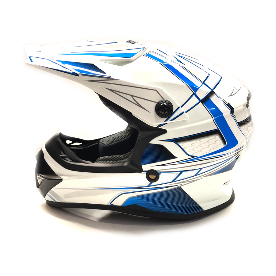 Шлем детский кроссовый ATAKI SC-15 Rift Youth blue/white 